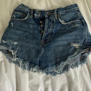 Free people denim shorts size 24